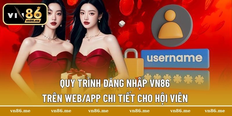 Quy trình đăng nhập VN86 trên web/app chi tiết cho hội viên 